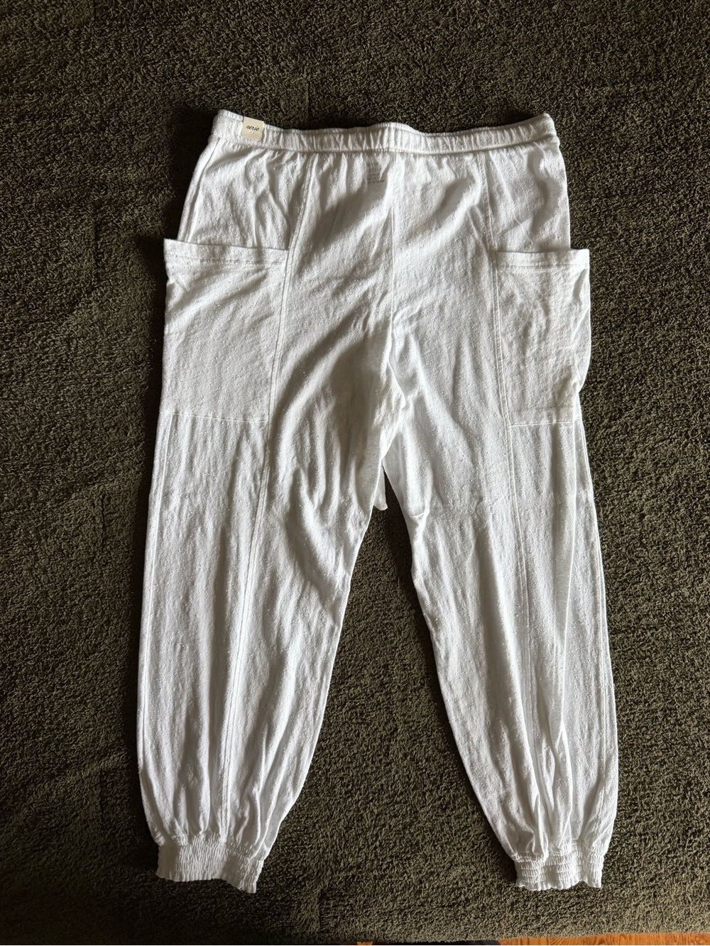 Aerie White Jogger Harem Pants Size L — NWT - Picture 3 of 3